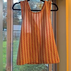 Madewell Red and White Striped Tank